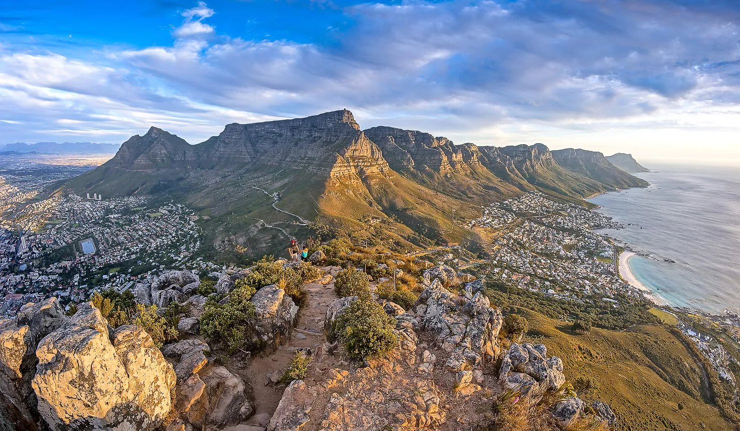 Cape Town beneath Table Mountain