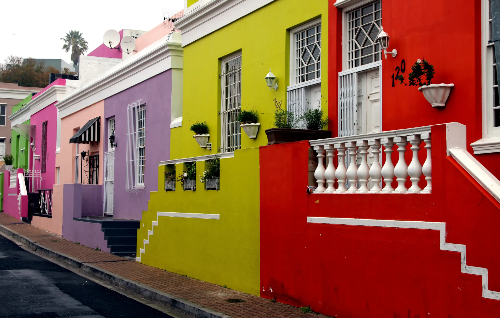 Colourful houses in Bo-Kaap, Cape Town