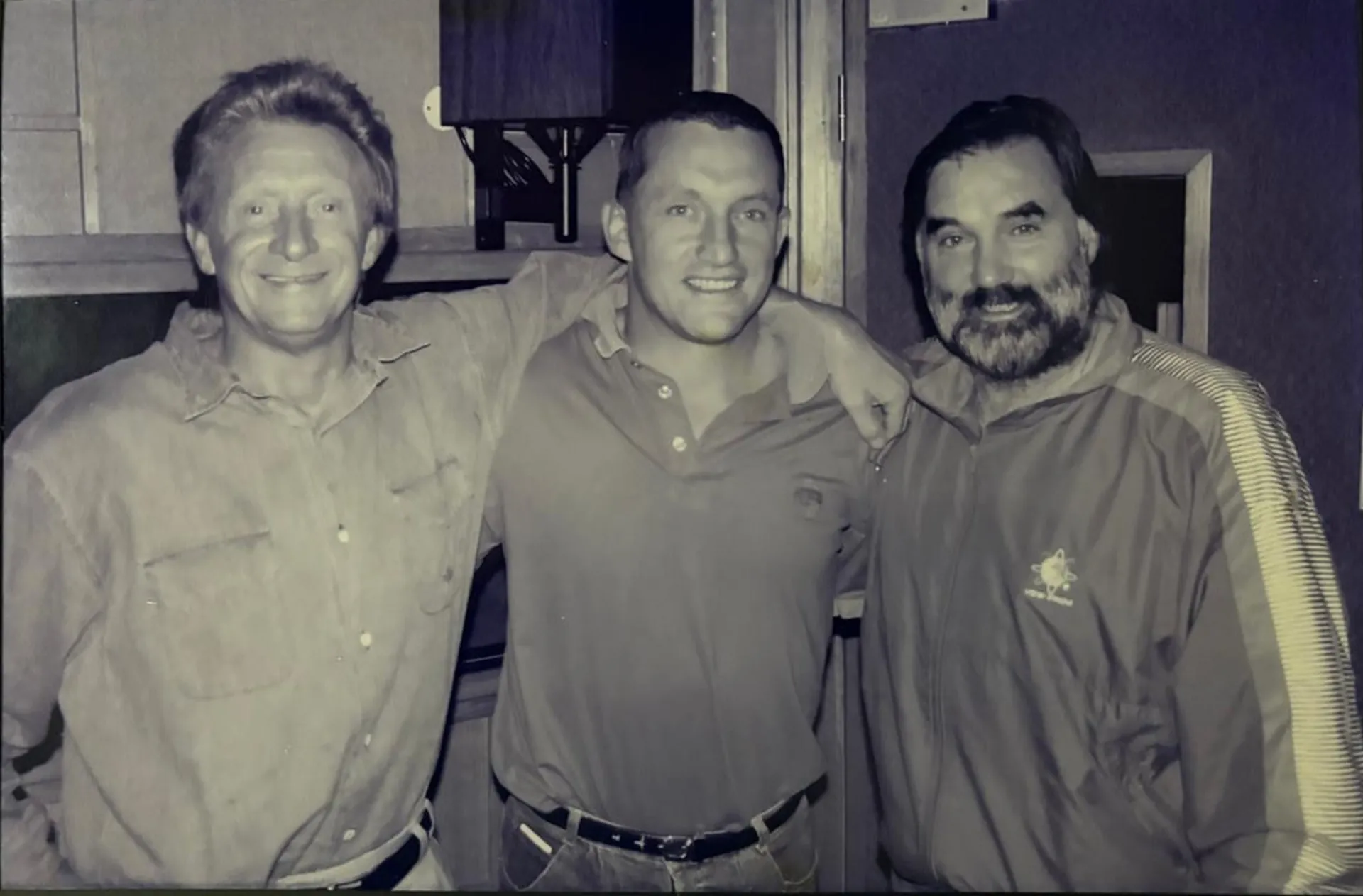 John Robbie with colleagues in Manchester