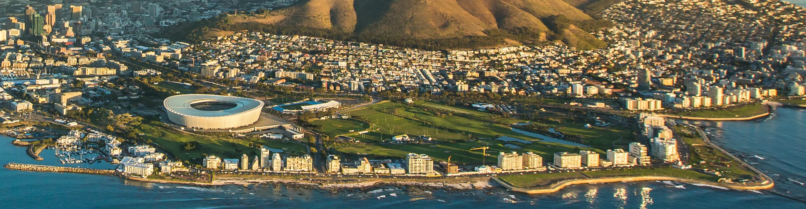 Cape Town beneath Table Mountain